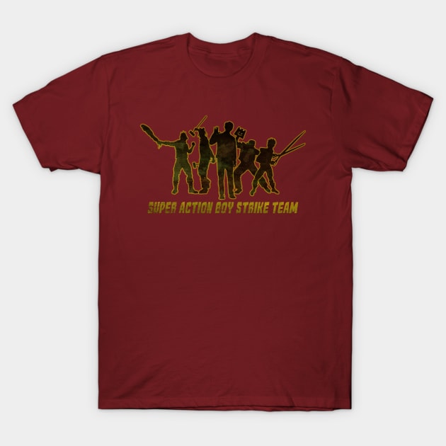 Super Action Boy Strike Team T-Shirt by MondoDellamorto